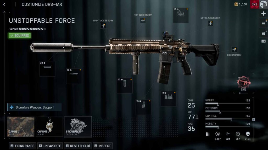 The best drs iar attachments for an aggressive close-quarters push.